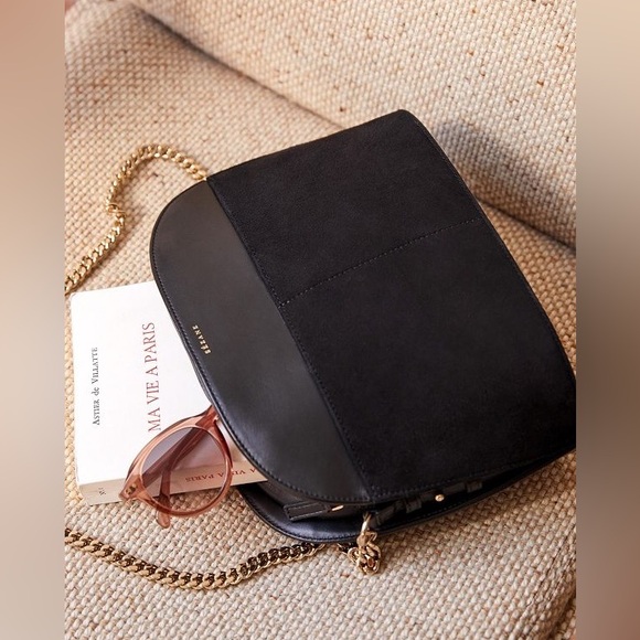 Sezane Grande Victor 2 Handles Purse. Black - Picture 5 of 16